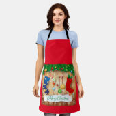 Frohe Weihnachten Schürze (Getragen)