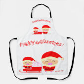 Frohe Weihnachten Schürze (Vorderseite)