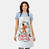 Frohe Weihnachten Schürze (Getragen)