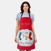 Frohe Weihnachten Schürze (Getragen)