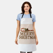 FROHE WEIHNACHTEN SCHÜRZE (Getragen)