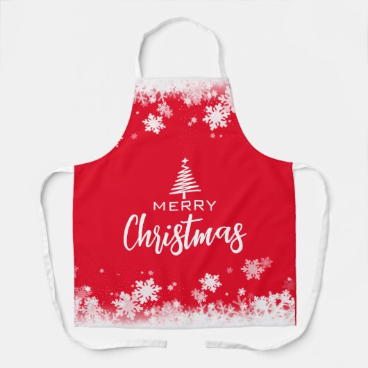 Frohe Weihnachten Schürze (Vorderseite)