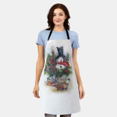 Frohe Weihnachten Schürze (Getragen)