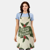 Frohe Weihnachten Schürze (Getragen)