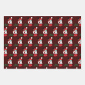 Frohe Weihnachten Schwarz-Amerikanerin Geschenke Geschenkpapier Set (Vorderseite 3)