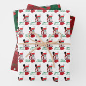 Frohe Weihnachten Schwarz-Amerikanerin Geschenke Geschenkpapier Set (Beispiel)