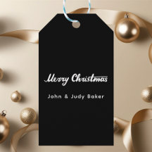 Frohe Weihnachten Schwarz und Weiß Moderne Trendy