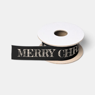 Frohe Weihnachten Schwarz und Weiß Weihnachten Wei Satinband