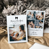 Frohe Weihnachten | Schwarz-Weiß-Bogen mit Foto