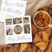 Frohe Weihnachten Schwarz & Weiß Foto Collage