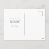 Frohe Weihnachten | Schwarz-Weiß-Foto-Gitter (Rückseite)