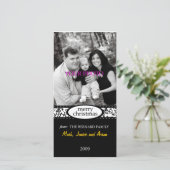 frohe Weihnachten Schwarz-weiße Band (Stehend Vorderseite)