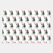 Frohe Weihnachten Schwarze Amerikanerin Geschenkpapier Set (Vorderseite)