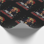 Frohe Weihnachten Schwarze Frauen Afrikanische Wei Geschenkpapier (Ecke)