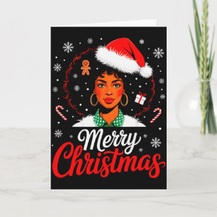 Frohe Weihnachten Schwarze Frauen Afroamerikanisch Karte