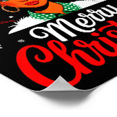 Frohe Weihnachten Schwarze Frauen Afroamerikanisch Poster (Ecke)