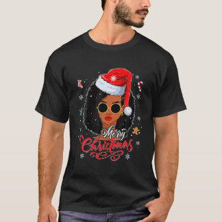 Frohe Weihnachten Schwarzen Amerikaner Weihnachten T-Shirt