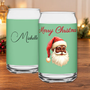 Frohe Weihnachten Schwarzer Weihnachtsmann Fernfar Dosenglas