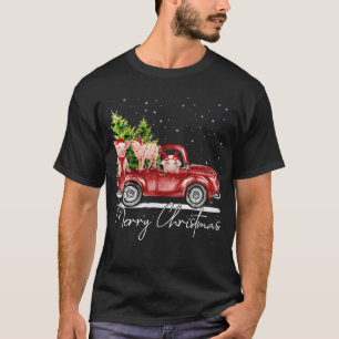 Frohe Weihnachten Schweinefleisch Bauer Santa Love T-Shirt