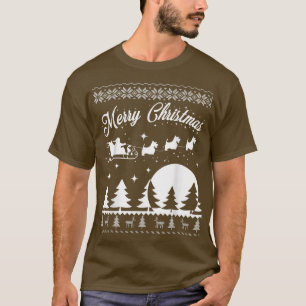 Frohe Weihnachten Scottie Ugly Weihnachten Sweater T-Shirt