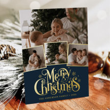 Frohe Weihnachten Script Foto Collage