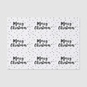 Frohe Weihnachten - Script Typografie und Sterne Seidenpapier