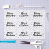 Frohe Weihnachten - Script Typografie und Sterne Seidenpapier (Handwerk)