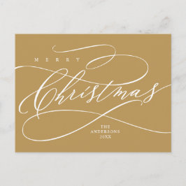 Frohe Weihnachten, Seasons Gruß kalligraphischen P Postkarte