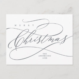 Frohe Weihnachten, Seasons Grußkalligraphie Postkarte