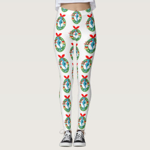 frohe Weihnachten Seepferd Leggings