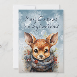 Frohe Weihnachten Sehr Deer Friend Fun Spaß Karte
