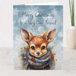 Frohe Weihnachten Sehr Deer Friend Fun Spaß Karte