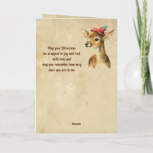 Frohe Weihnachten Sehr Hirsch Großvater Karte (Rückseite)