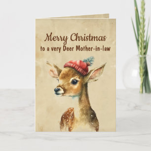Frohe Weihnachten sehr Hirsch Schwiegermutter Karte