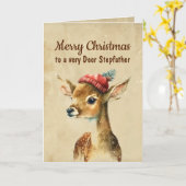 Frohe Weihnachten Sehr Hirsch Stepfather Karte (Gelbe Blume)