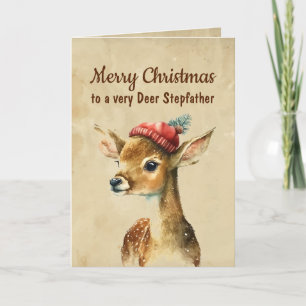 Frohe Weihnachten sehr Hirsch Stiefvater Karte