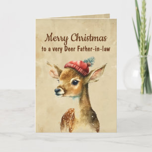 Frohe Weihnachten sehr lieber Schwiegervater Karte