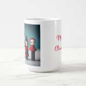 Frohe Weihnachten sei fröhlich und strahlend Kaffeetasse (Mittel)