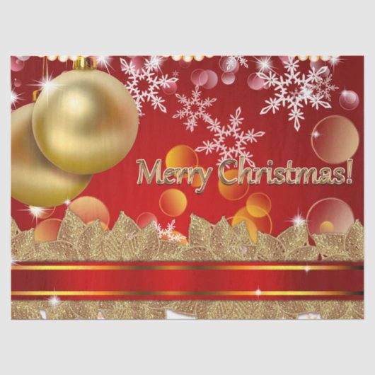 Frohe Weihnachten Seidenpapier (Vorderseite)