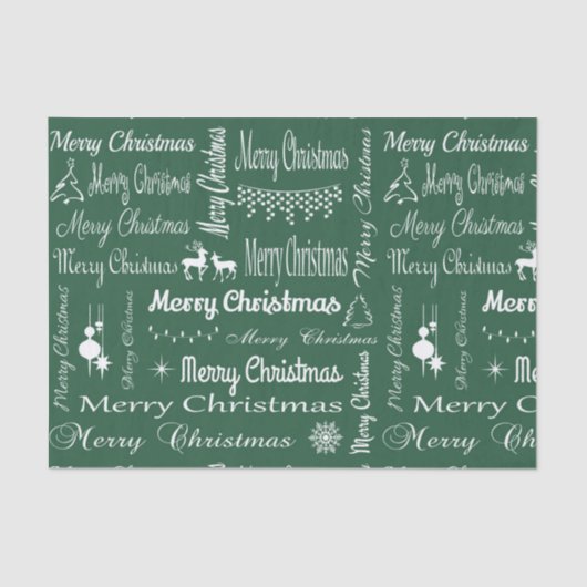Frohe Weihnachten Seidenpapier (Vorderseite)