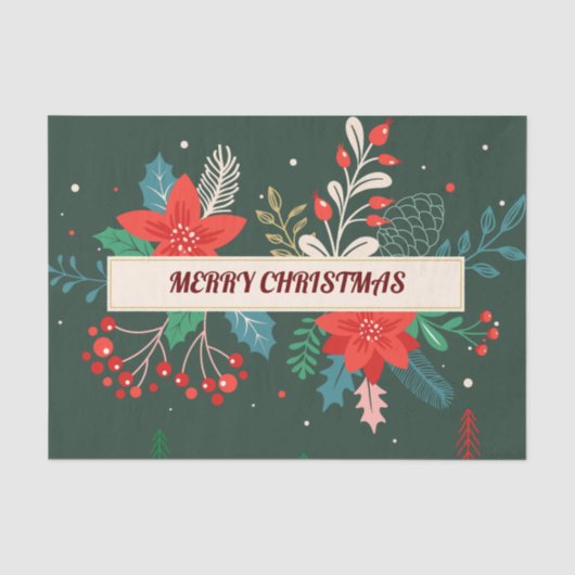 Frohe Weihnachten Seidenpapier (Vorderseite)