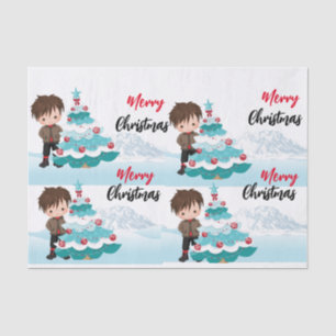Frohe Weihnachten Seidenpapier