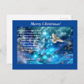 Frohe Weihnachten! Sein Name wird aufgerufen.. Postkarte (Vorne/Hinten)