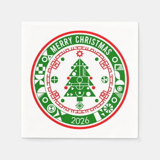 Frohe Weihnachten Serviette (Vorderseite)