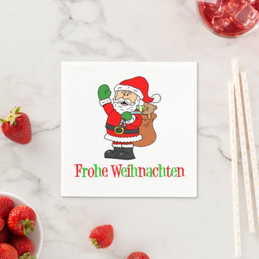 Frohe Weihnachten Serviette (Beispiel)