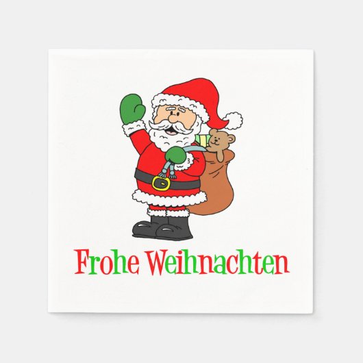 Frohe Weihnachten Serviette (Vorderseite)