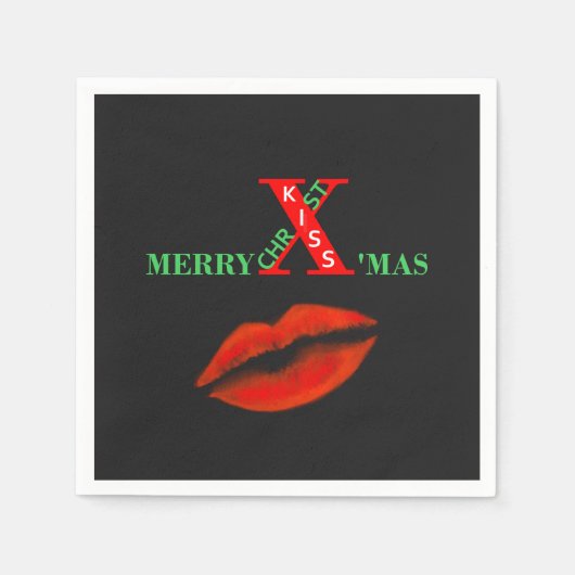 Frohe Weihnachten Serviette (Vorderseite)