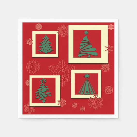 Frohe Weihnachten Serviette (Vorderseite)