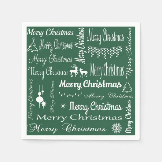 Frohe Weihnachten Serviette (Vorderseite)