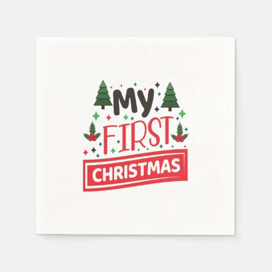 Frohe Weihnachten Serviette (Vorderseite)